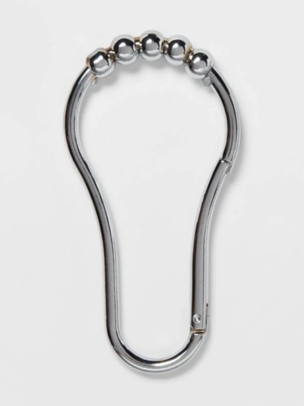 THRESHOLD NWT 12pc v Hook Shower Curtain Rings -Chrome
